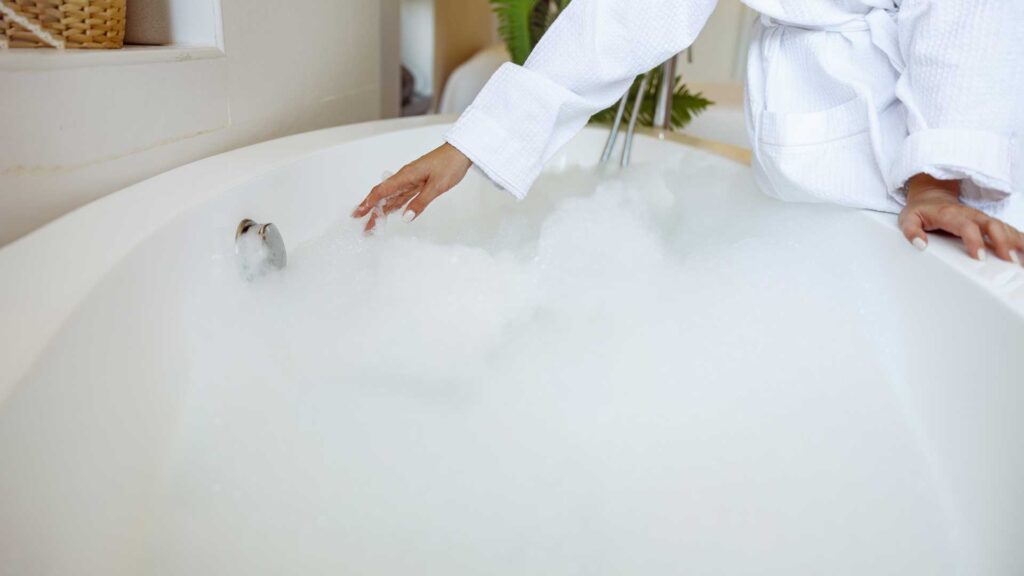 regularly test the hot tub water for alkalinity.