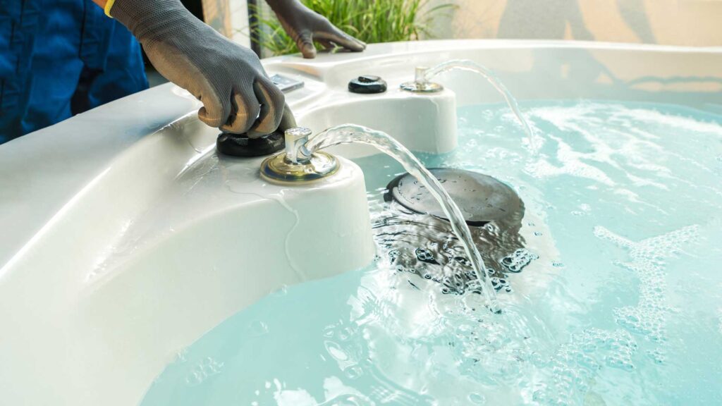 Drain Your Hot Tub Water.