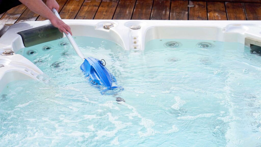 hot tub cleaning.