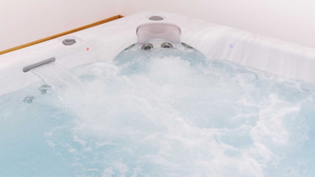 hot tub water installing.