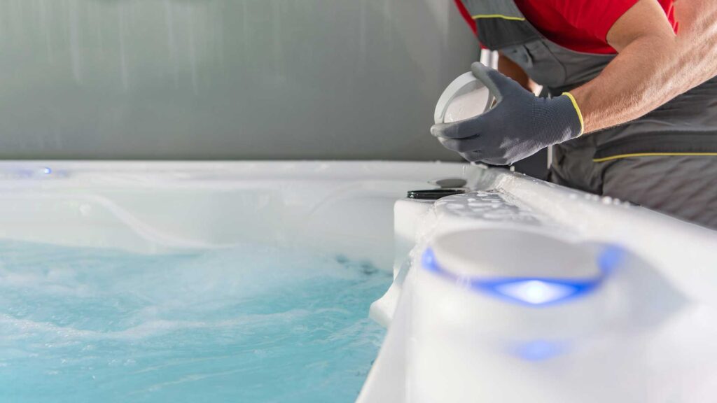 spa technician hot tub leak repair.