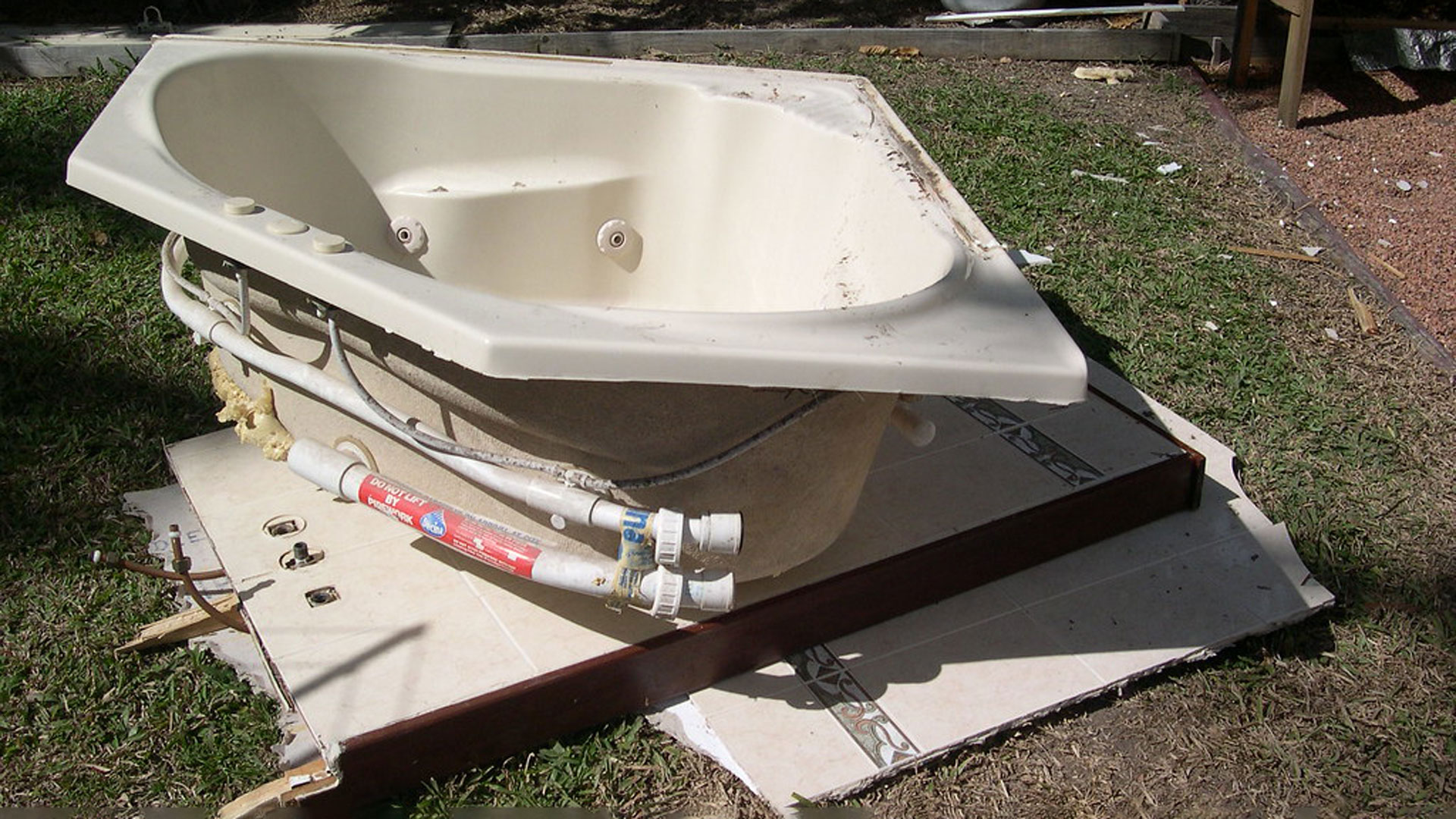what to do with old hot tub?