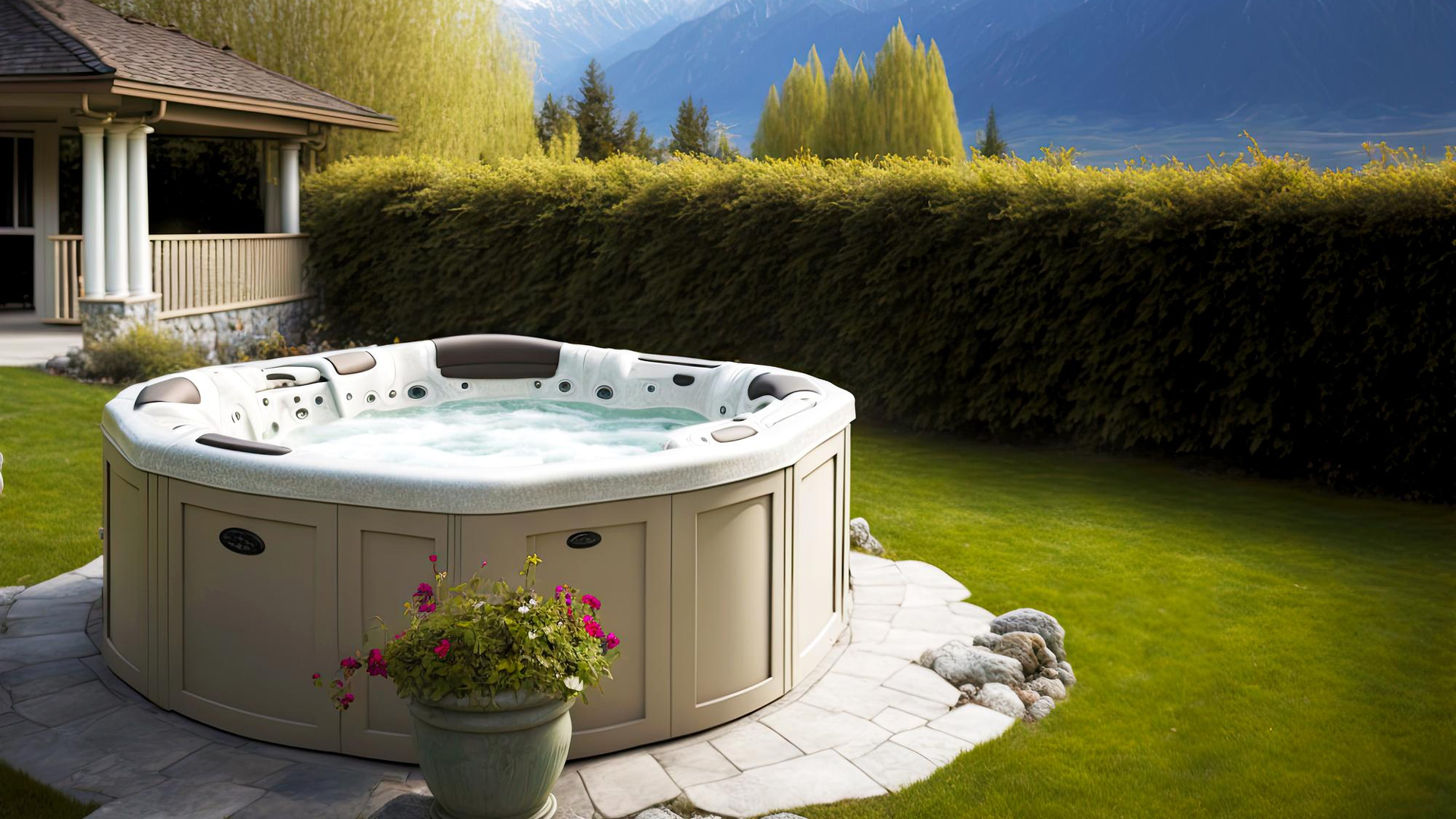 a Hot Tub On Pavers