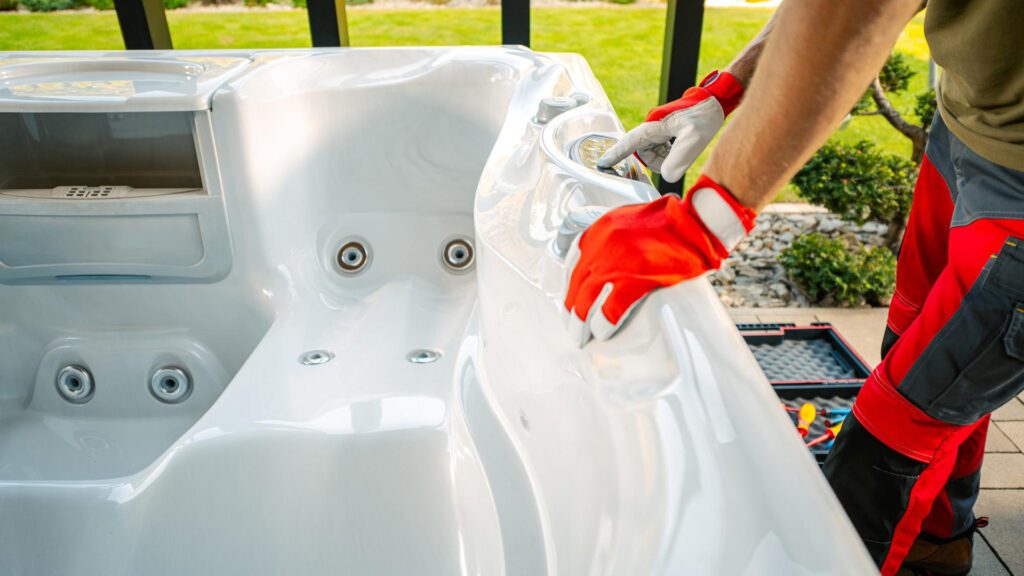 Turning off a hot tub